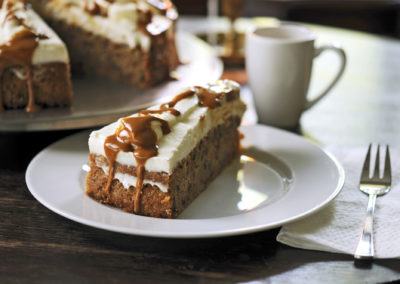 Carrot cake with topping